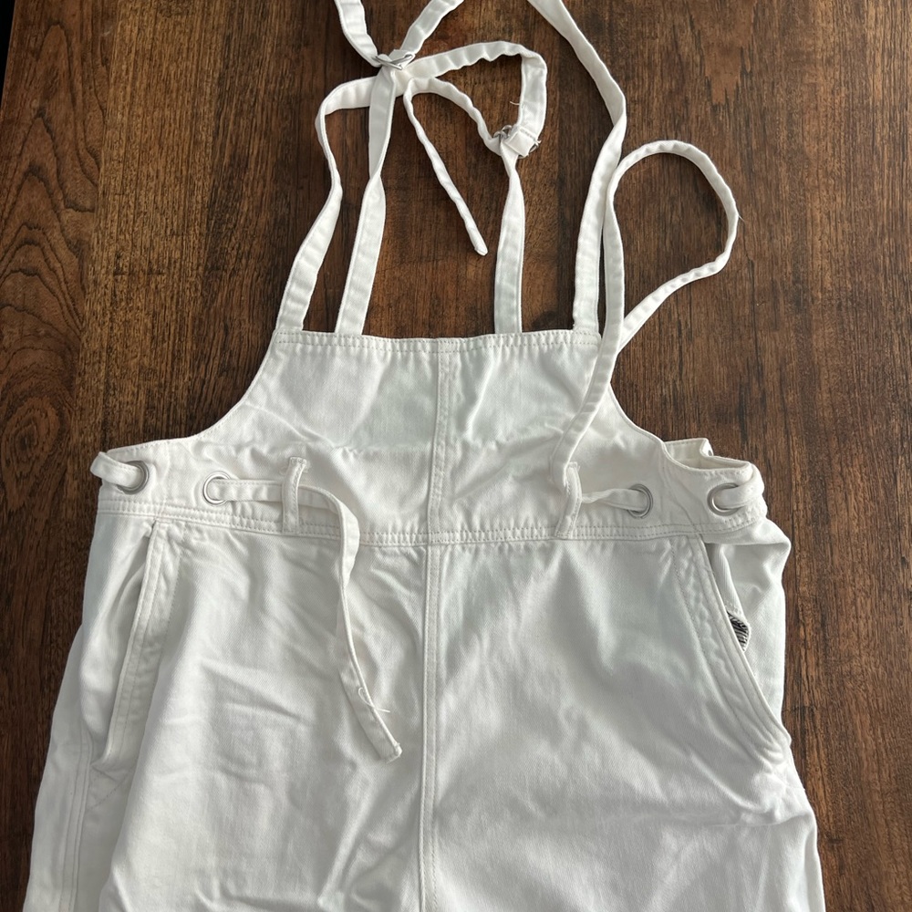 Free people overalls size medium white